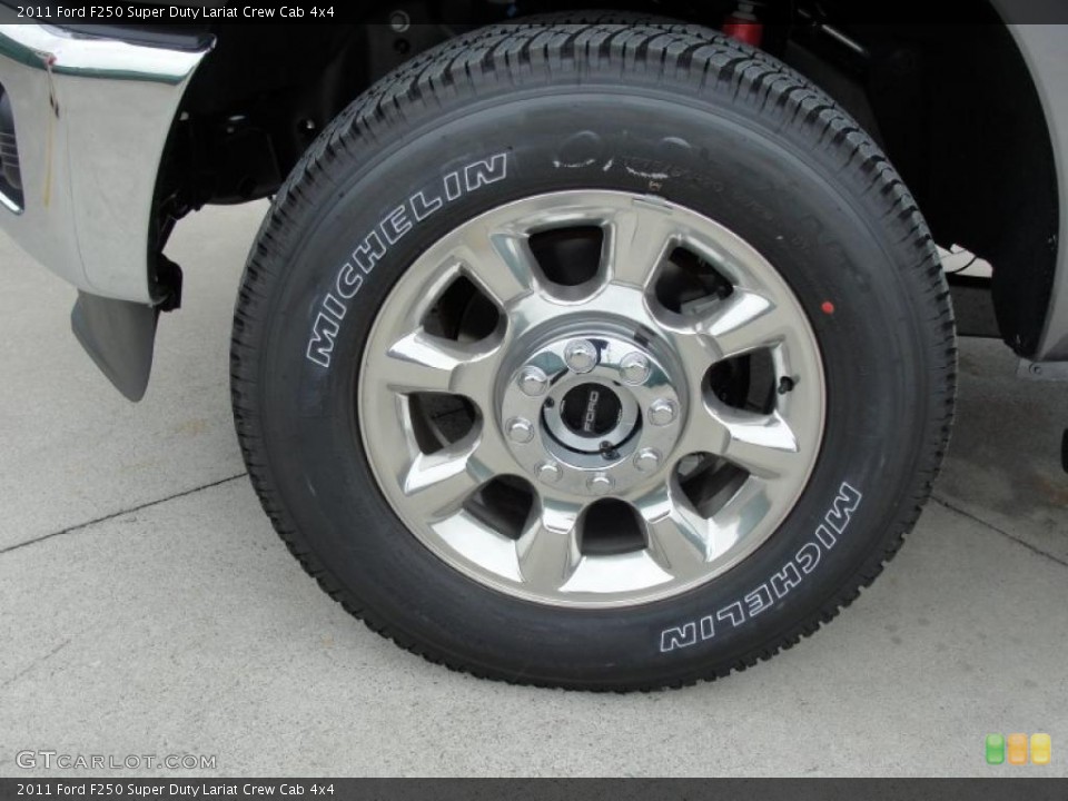 2011 Ford F250 Super Duty Lariat Crew Cab 4x4 Wheel and Tire Photo #46401249