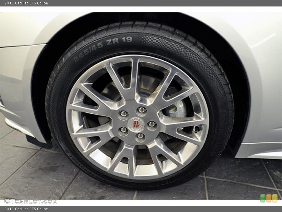 2011 Cadillac CTS Coupe Wheel and Tire Photo #46402134