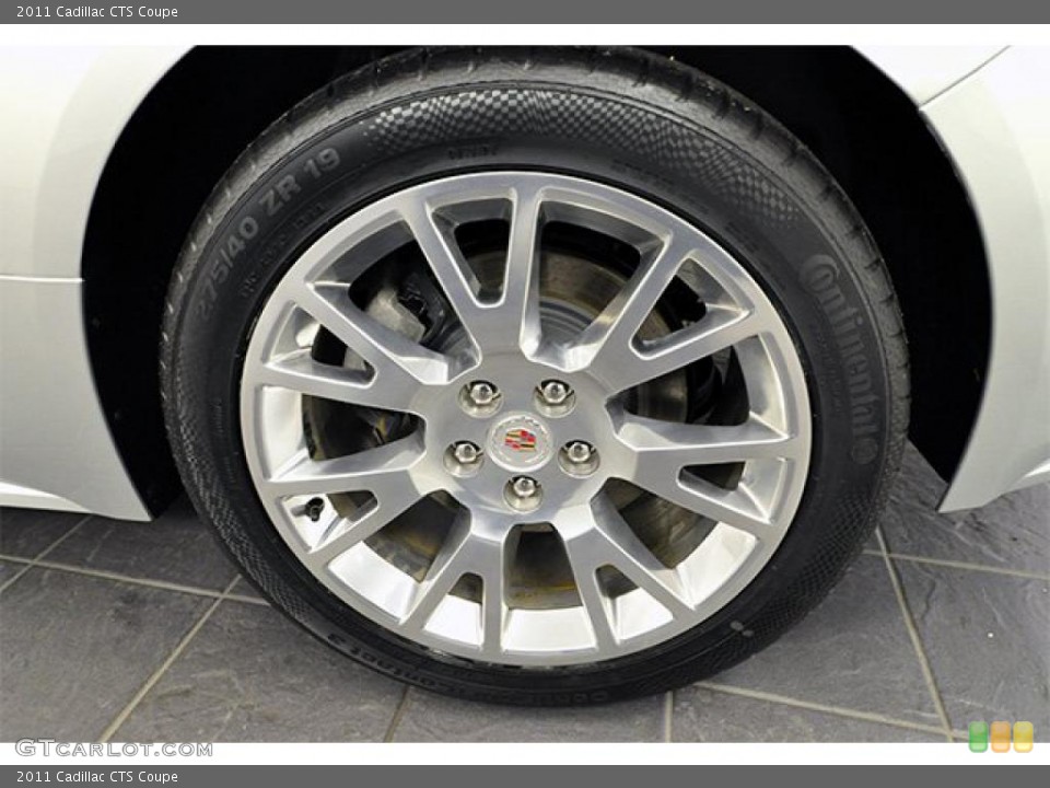 2011 Cadillac CTS Coupe Wheel and Tire Photo #46402149