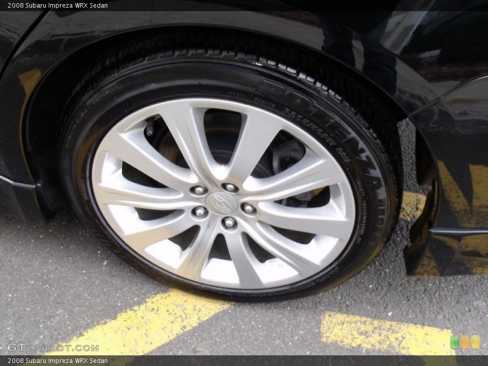 2008 Subaru Impreza WRX Sedan Wheel and Tire Photo #46402386