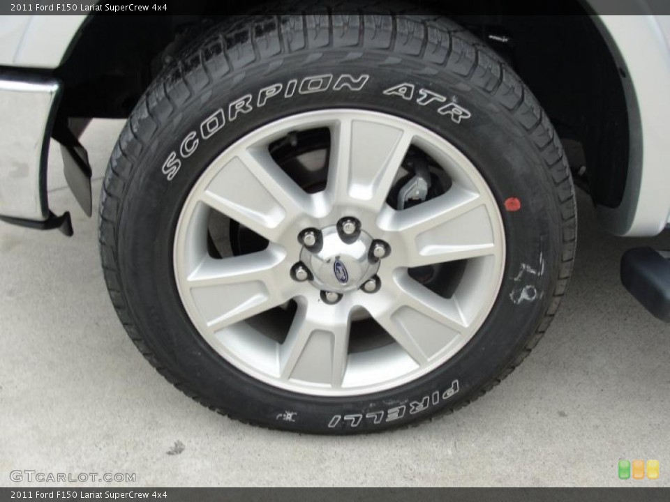 2011 Ford F150 Lariat SuperCrew 4x4 Wheel and Tire Photo #46403163