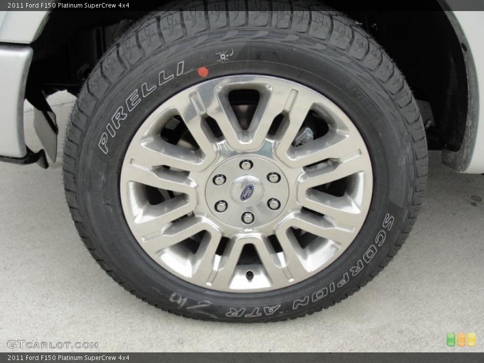 2011 Ford F150 Platinum SuperCrew 4x4 Wheel and Tire Photo #46403787