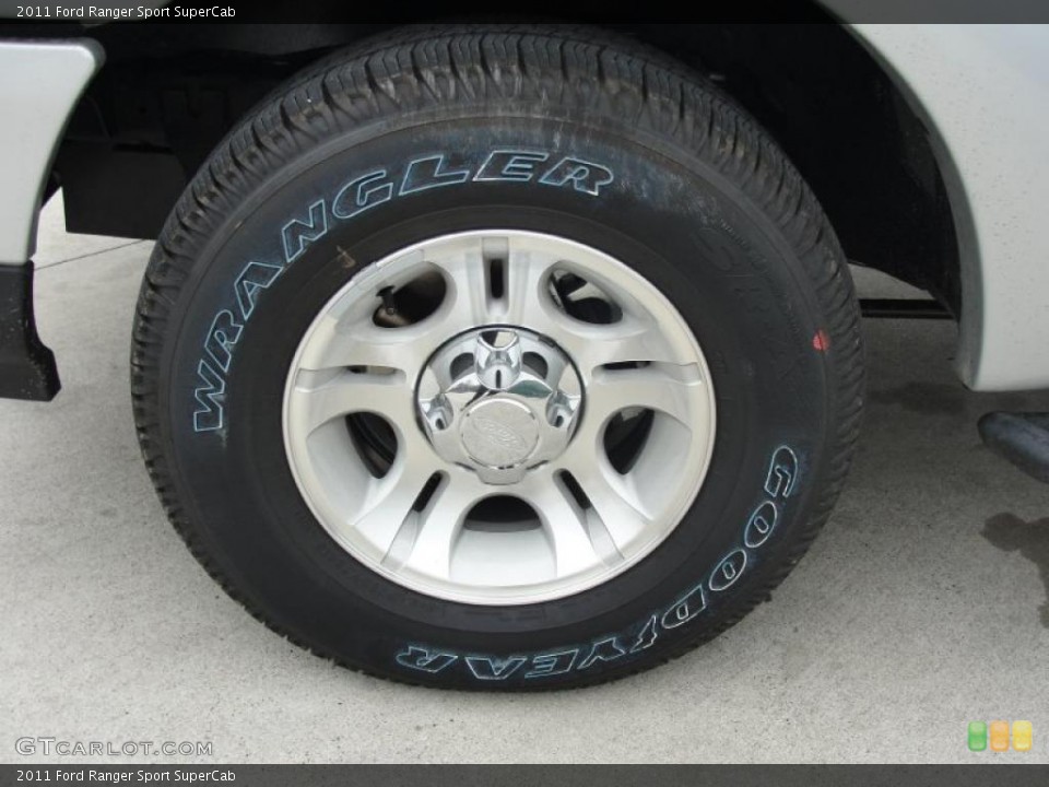 2011 Ford Ranger Sport SuperCab Wheel and Tire Photo #46406868