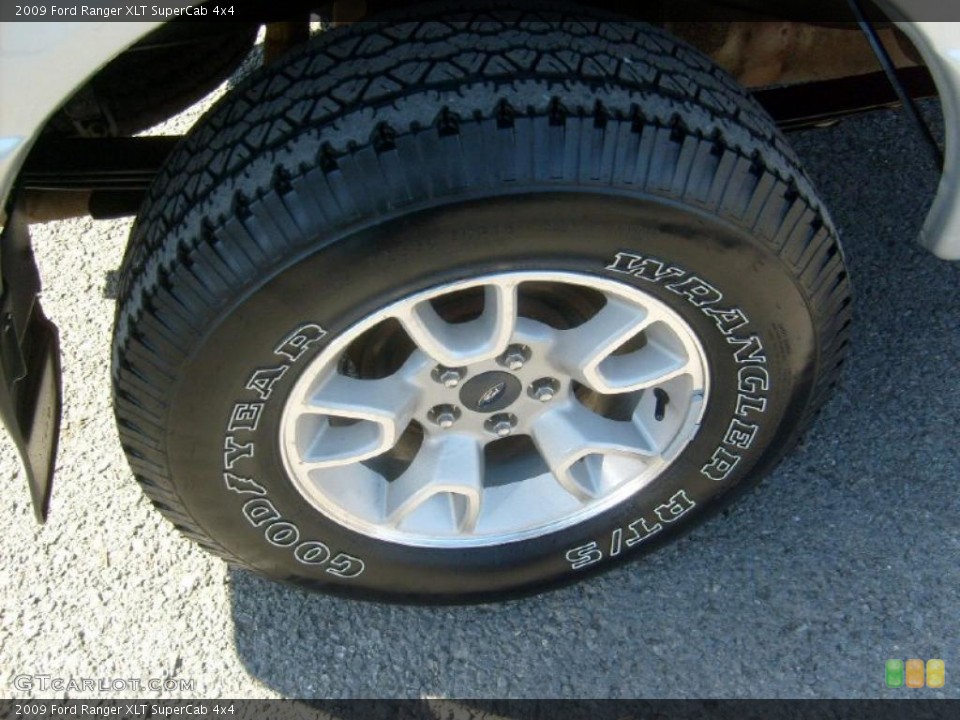 2009 Ford Ranger XLT SuperCab 4x4 Wheel and Tire Photo #46411041