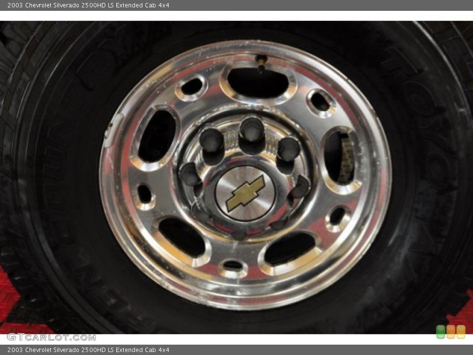 2003 Chevrolet Silverado 2500HD LS Extended Cab 4x4 Wheel and Tire Photo #46418325