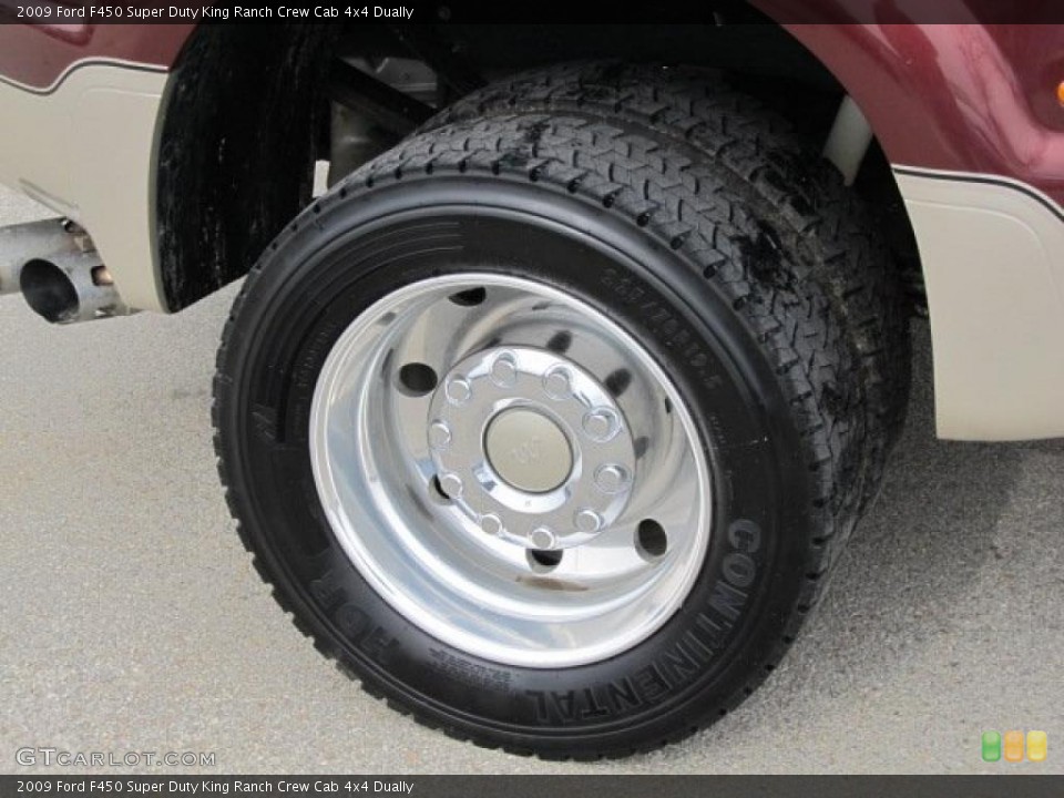 2009 Ford F450 Super Duty King Ranch Crew Cab 4x4 Dually Wheel and Tire Photo #46426965