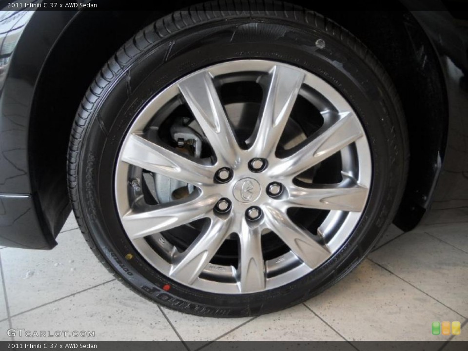 2011 Infiniti G 37 x AWD Sedan Wheel and Tire Photo #46429761