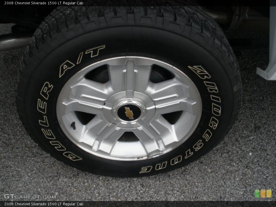 2008 Chevrolet Silverado 1500 LT Regular Cab Wheel and Tire Photo #46435458