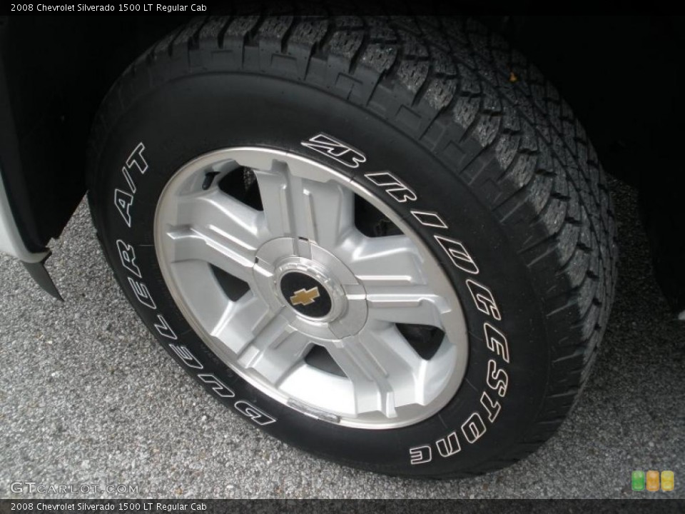 2008 Chevrolet Silverado 1500 LT Regular Cab Wheel and Tire Photo #46435485