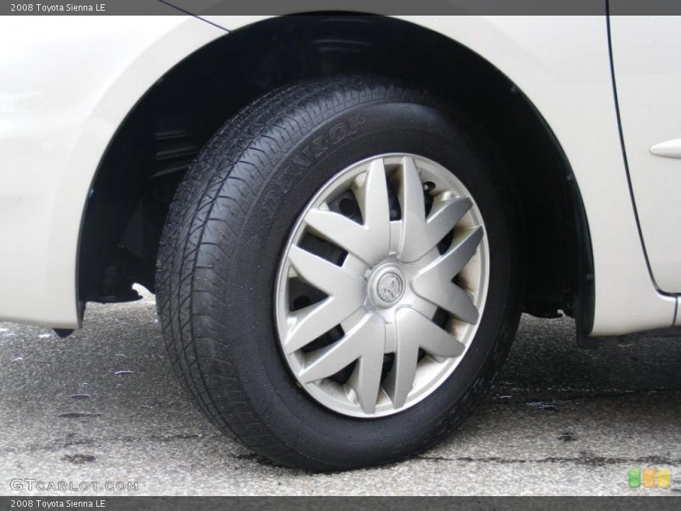 2008 Toyota Sienna LE Wheel and Tire Photo #46438770