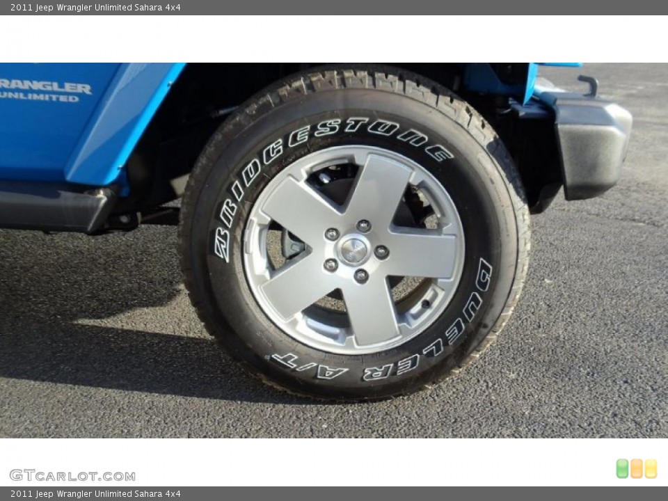 2011 Jeep Wrangler Unlimited Sahara 4x4 Wheel and Tire Photo #46440018