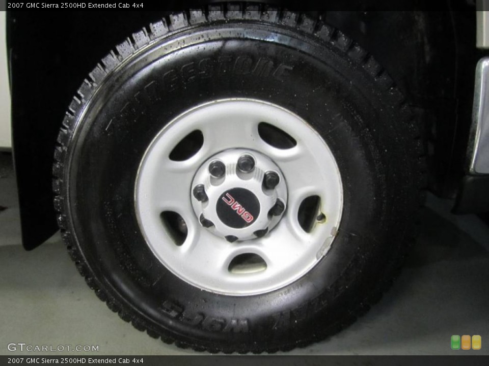 2007 GMC Sierra 2500HD Extended Cab 4x4 Wheel and Tire Photo #46440618