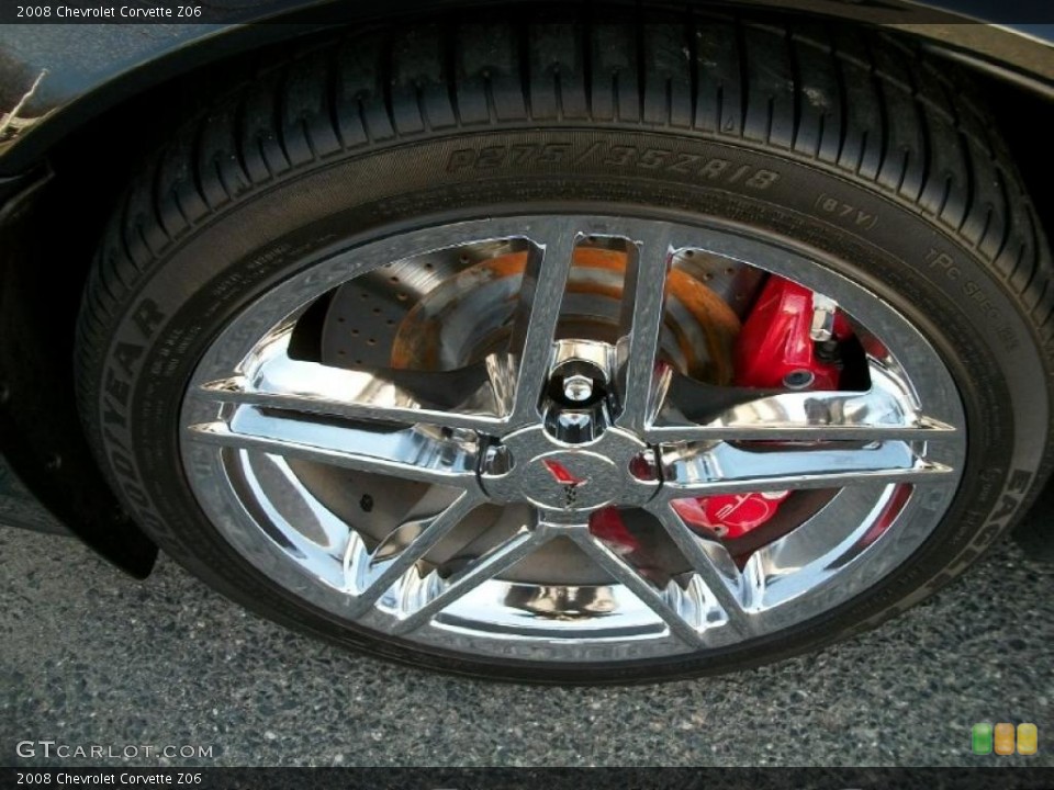 2008 Chevrolet Corvette Z06 Wheel and Tire Photo #46447107