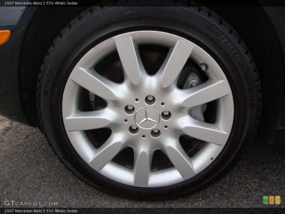 2007 Mercedes-Benz S 550 4Matic Sedan Wheel and Tire Photo #46450749