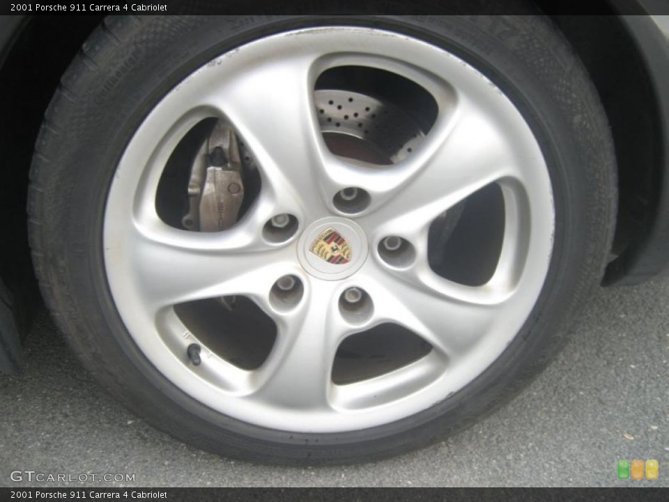 2001 Porsche 911 Carrera 4 Cabriolet Wheel and Tire Photo #46450845
