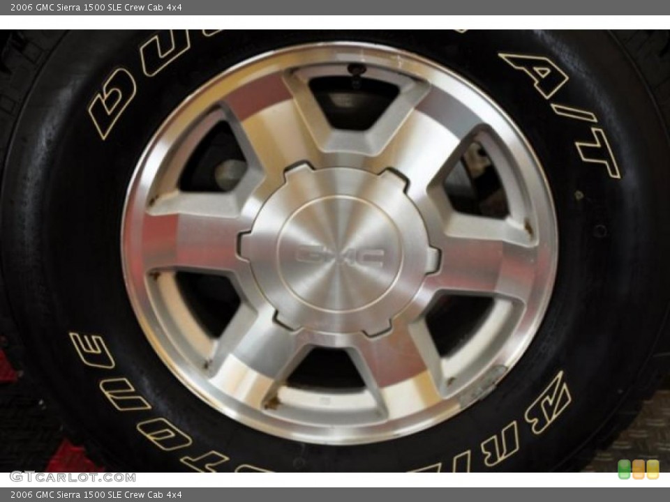 2006 GMC Sierra 1500 SLE Crew Cab 4x4 Wheel and Tire Photo #46456617