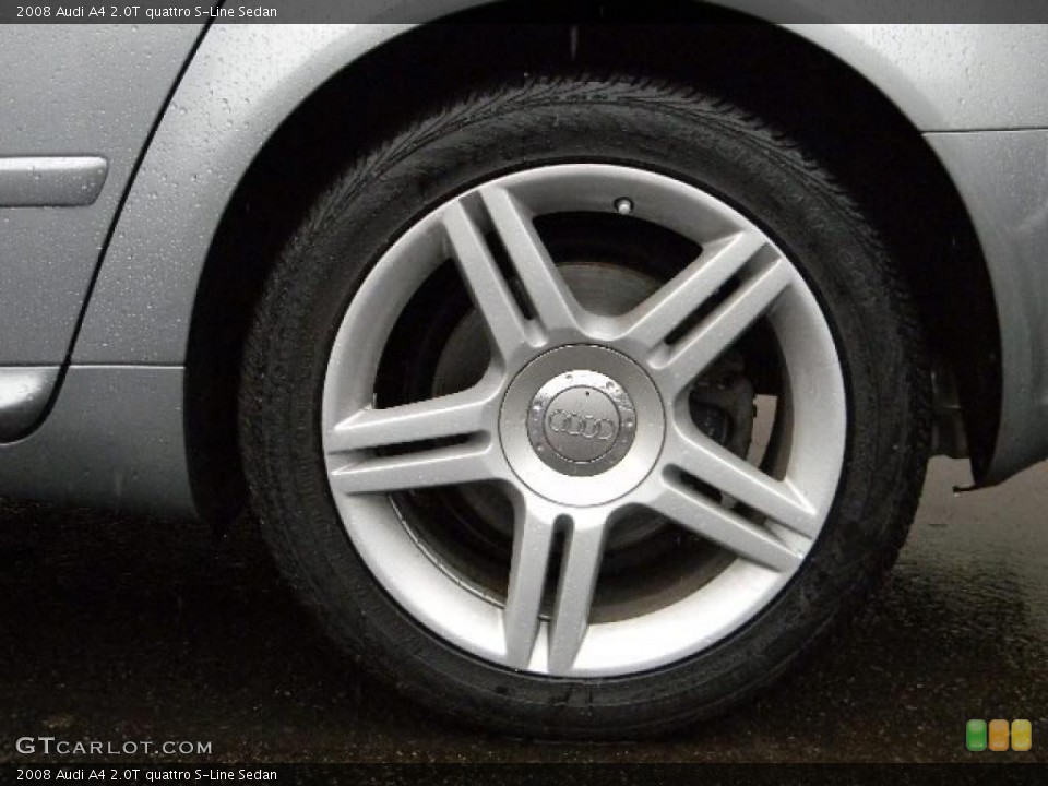 2008 Audi A4 2.0T quattro S-Line Sedan Wheel and Tire Photo #46466205