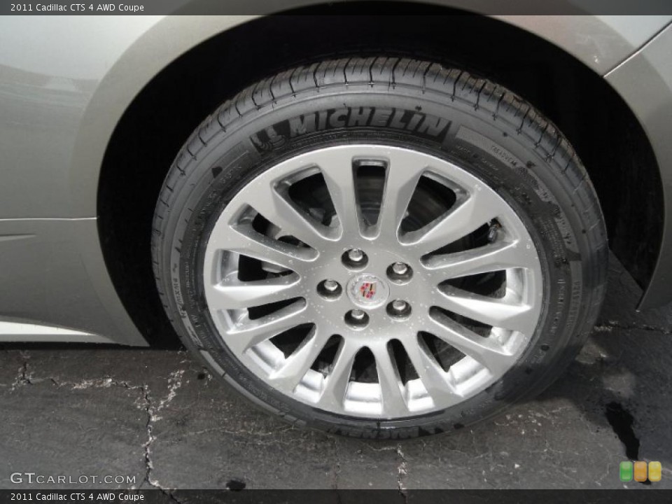 2011 Cadillac CTS 4 AWD Coupe Wheel and Tire Photo #46471470