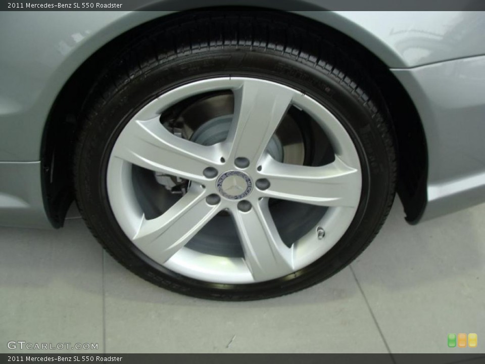 2011 Mercedes-Benz SL 550 Roadster Wheel and Tire Photo #46473780