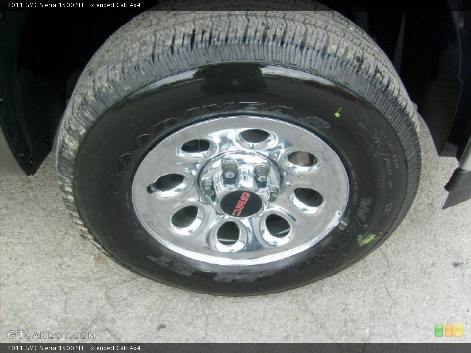 2011 GMC Sierra 1500 SLE Extended Cab 4x4 Wheel and Tire Photo #46475895