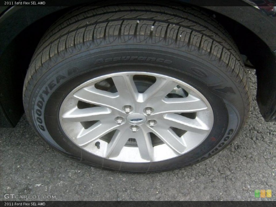 2011 Ford Flex SEL AWD Wheel and Tire Photo #46476513