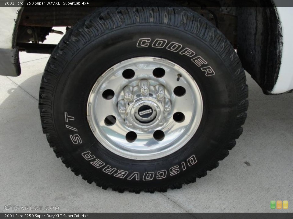 2001 Ford F250 Super Duty XLT SuperCab 4x4 Wheel and Tire Photo #46480143