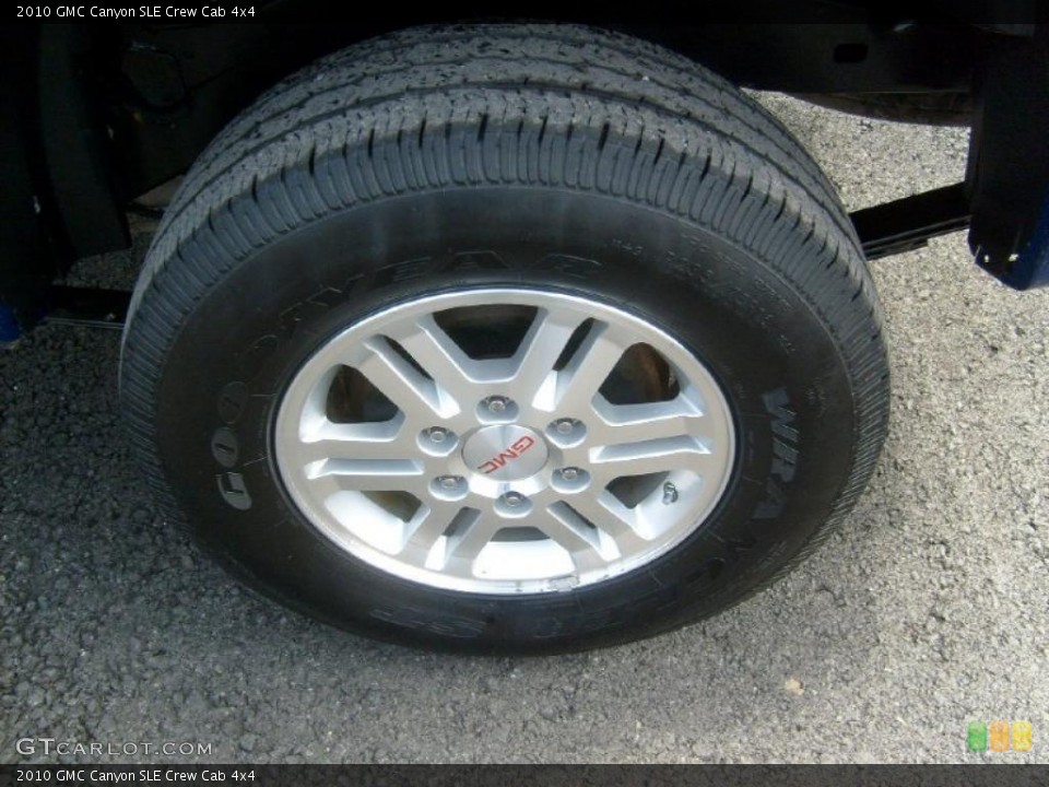 2010 GMC Canyon SLE Crew Cab 4x4 Wheel and Tire Photo #46481694