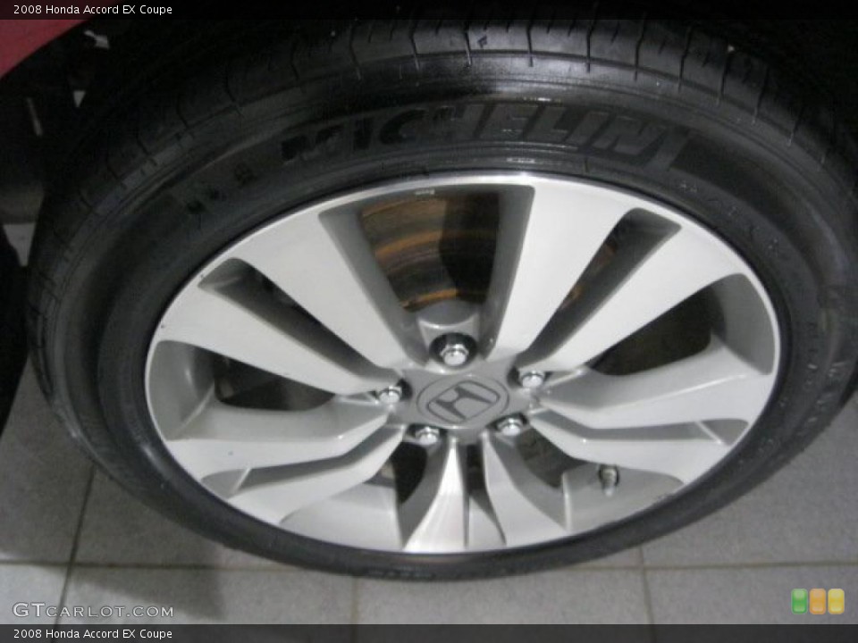 2008 Honda Accord EX Coupe Wheel and Tire Photo #46483023