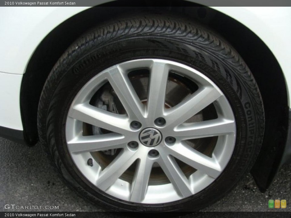 2010 Volkswagen Passat Komfort Sedan Wheel and Tire Photo #46487095