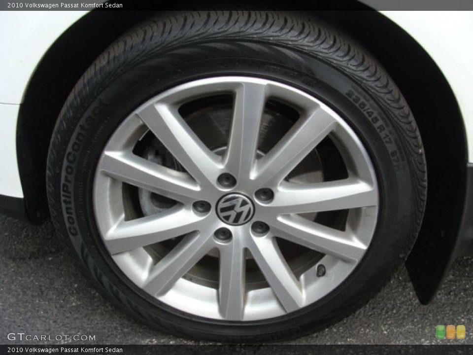 2010 Volkswagen Passat Komfort Sedan Wheel and Tire Photo #46487304