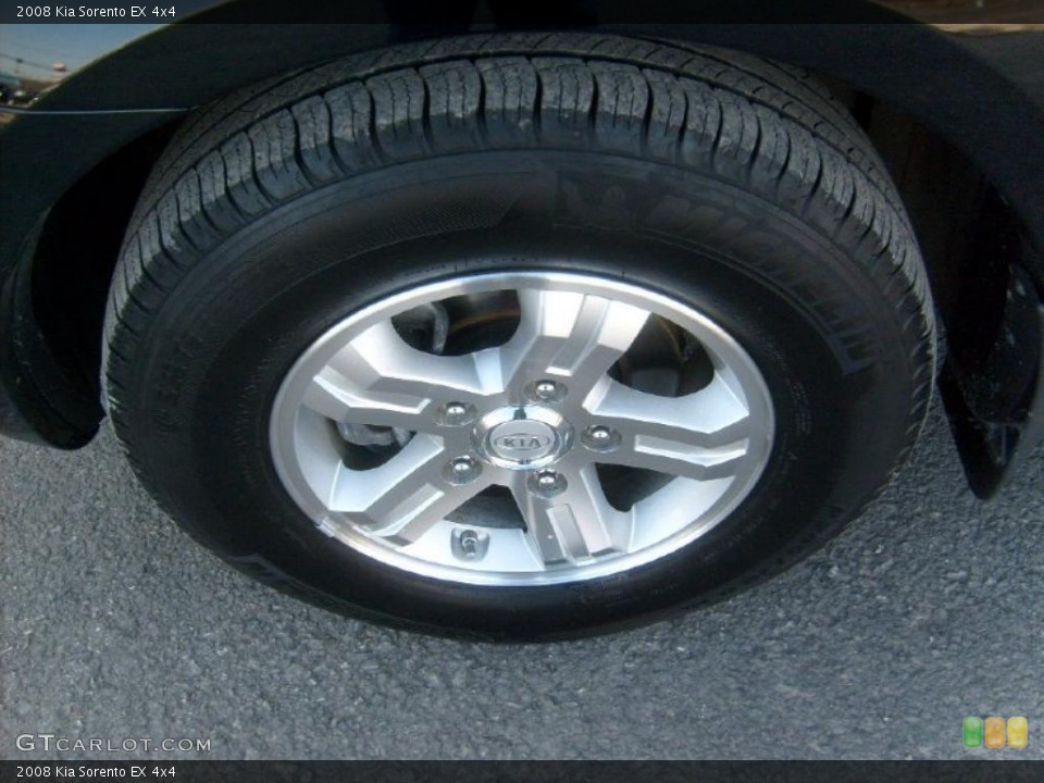 2008 Kia Sorento EX 4x4 Wheel and Tire Photo #46490838