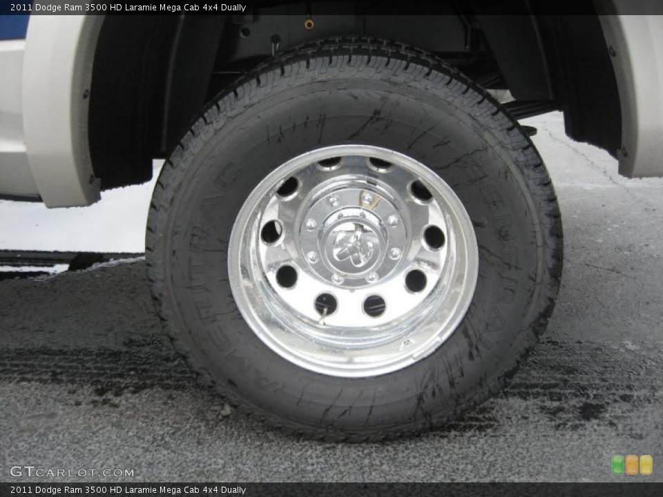 2011 Dodge Ram 3500 HD Laramie Mega Cab 4x4 Dually Wheel and Tire Photo #46493745