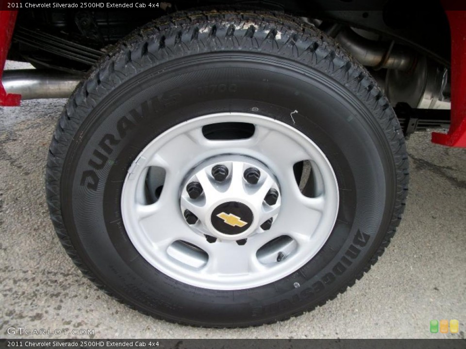 2011 Chevrolet Silverado 2500HD Extended Cab 4x4 Wheel and Tire Photo #46497054