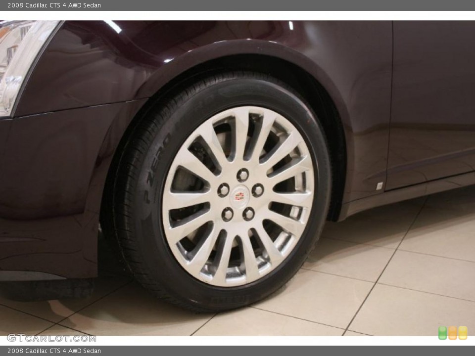 2008 Cadillac CTS 4 AWD Sedan Wheel and Tire Photo #46510718