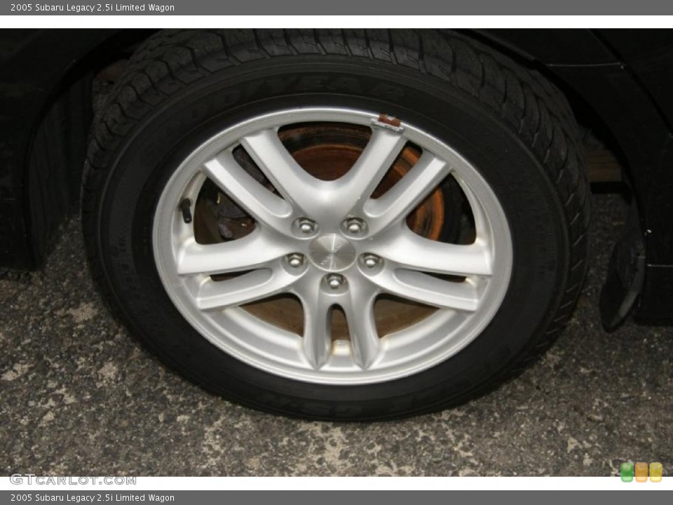 2005 Subaru Legacy 2.5i Limited Wagon Wheel and Tire Photo #46511093