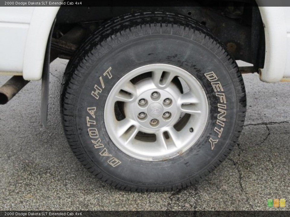 2000 Dodge Dakota SLT Extended Cab 4x4 Wheel and Tire Photo #46517178