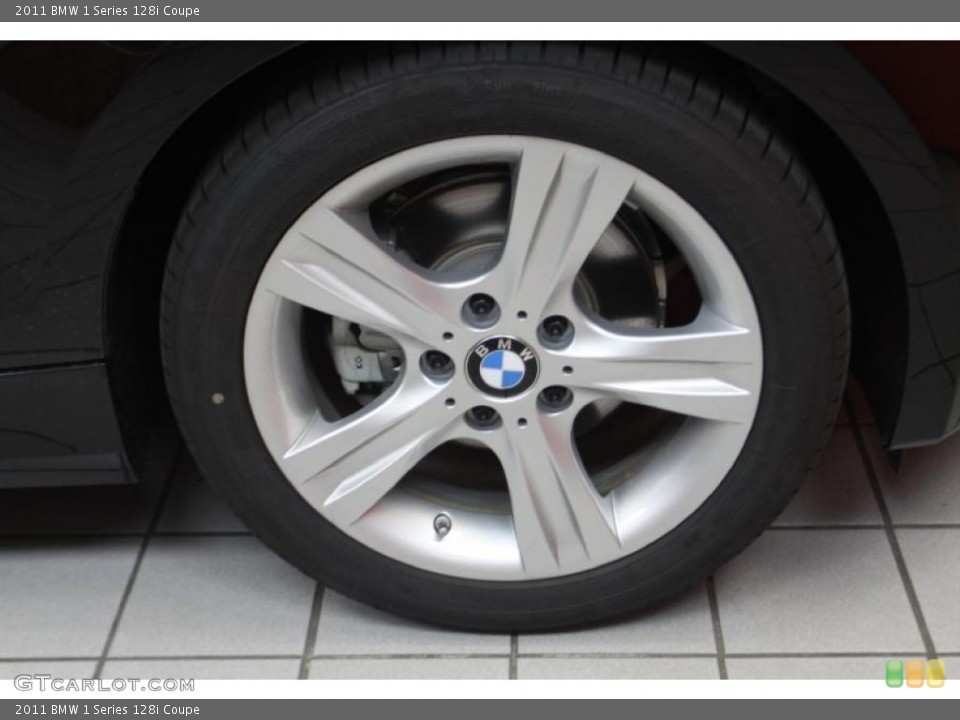 2011 BMW 1 Series 128i Coupe Wheel and Tire Photo #46521153