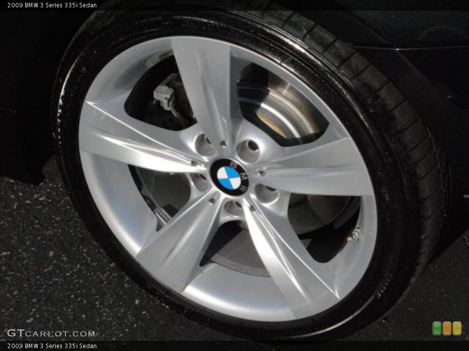 2009 BMW 3 Series 335i Sedan Wheel and Tire Photo #46523265