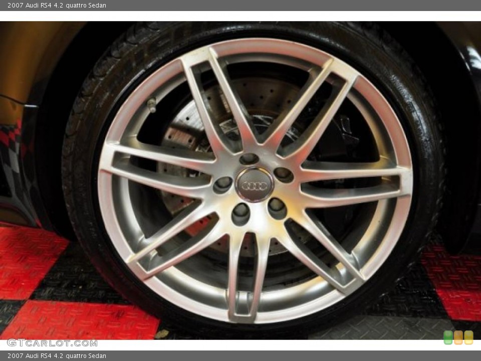 2007 Audi RS4 4.2 quattro Sedan Wheel and Tire Photo #46528338