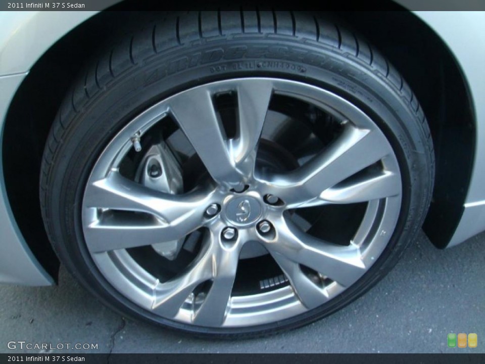 2011 Infiniti M 37 S Sedan Wheel and Tire Photo #46550810