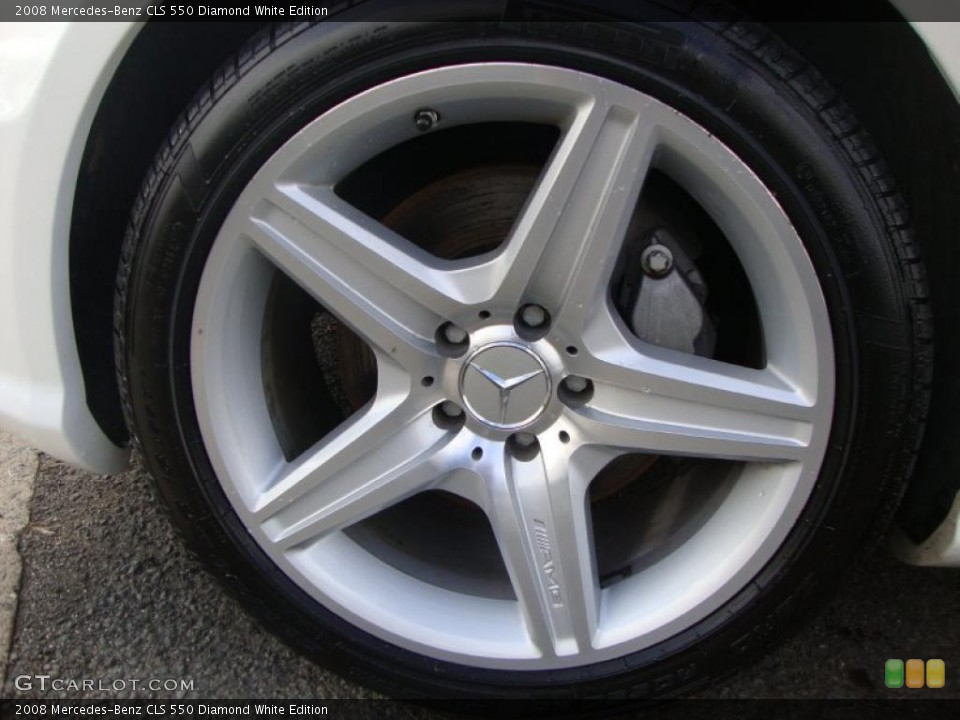 2008 Mercedes-Benz CLS 550 Diamond White Edition Wheel and Tire Photo #46565098
