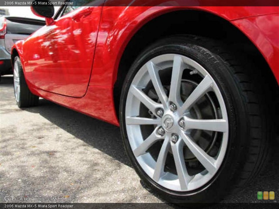 2006 Mazda MX-5 Miata Sport Roadster Wheel and Tire Photo #46594667