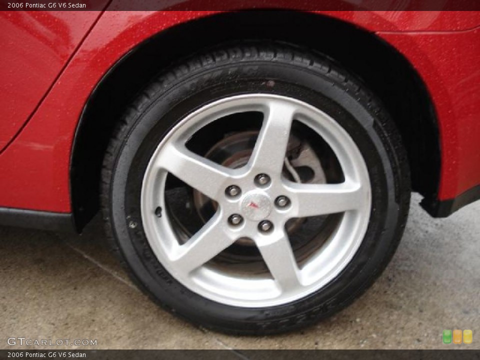 2006 Pontiac G6 V6 Sedan Wheel and Tire Photo #46598330