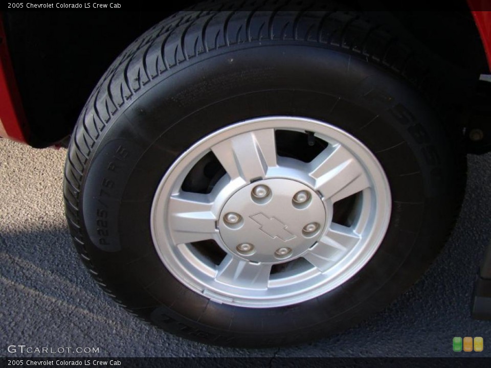 2005 Chevrolet Colorado LS Crew Cab Wheel and Tire Photo #46601045