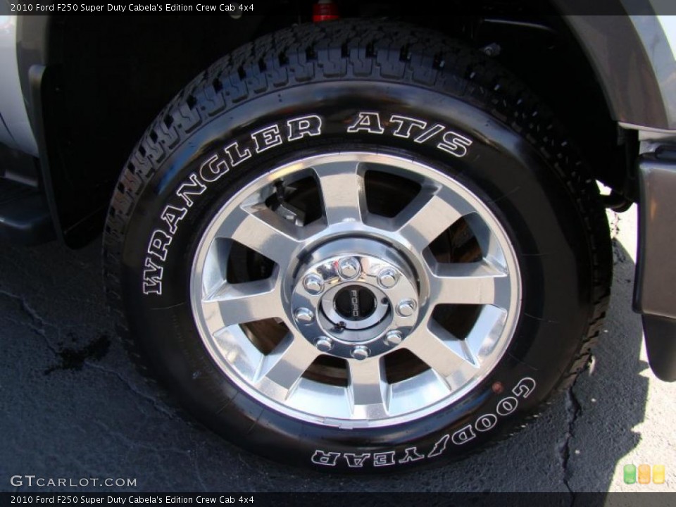 2010 Ford F250 Super Duty Cabela's Edition Crew Cab 4x4 Wheel and Tire Photo #46602955