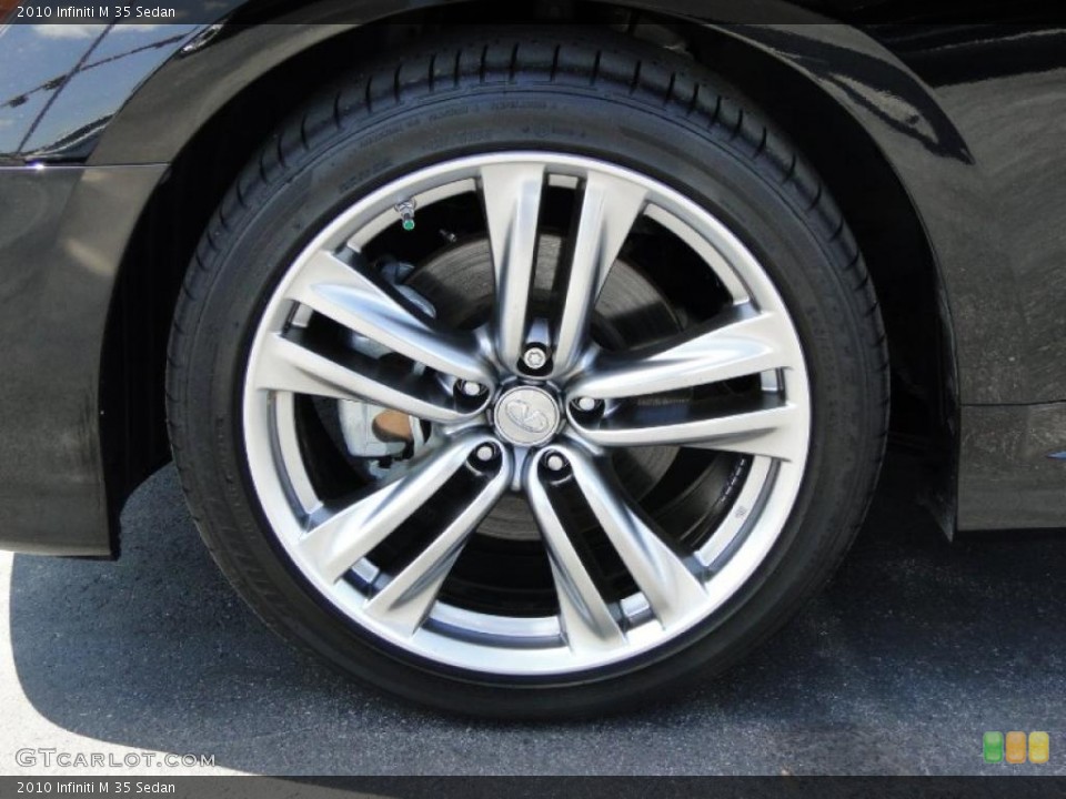 2010 Infiniti M 35 Sedan Wheel and Tire Photo #46604140