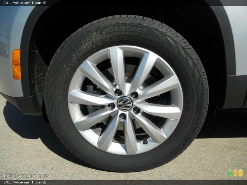 2011 Volkswagen Tiguan SE Wheel and Tire Photo #46607569