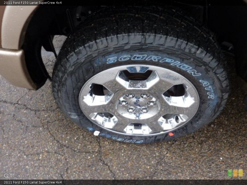 2011 Ford F150 Lariat SuperCrew 4x4 Wheel and Tire Photo #46608637