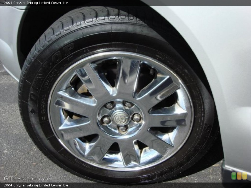 2004 Chrysler Sebring Limited Convertible Wheel and Tire Photo #46616488
