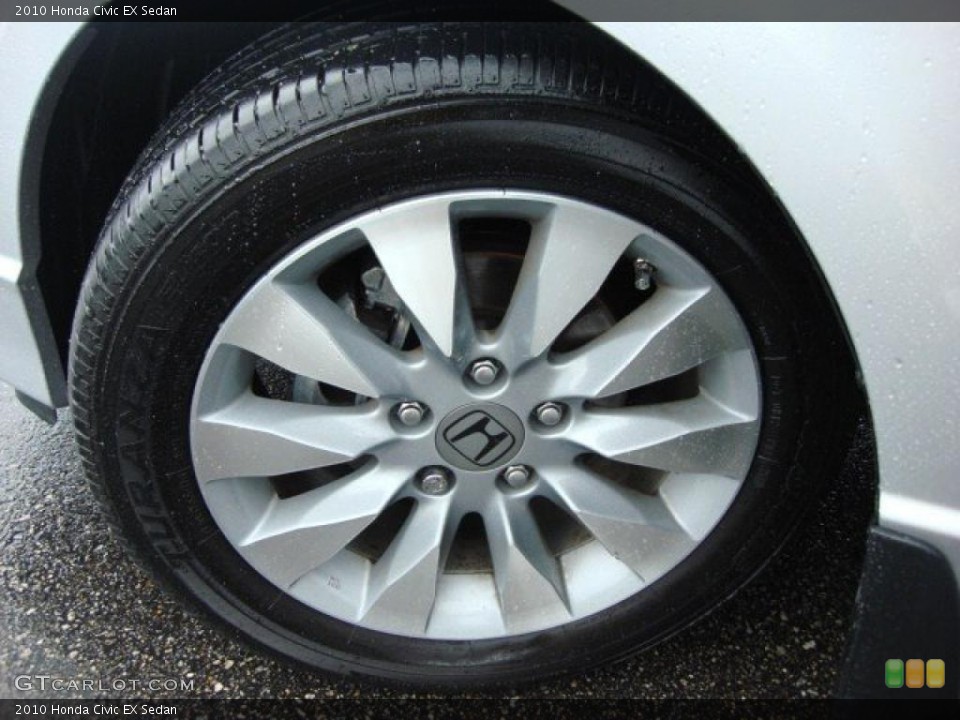 2010 Honda Civic EX Sedan Wheel and Tire Photo #46619956